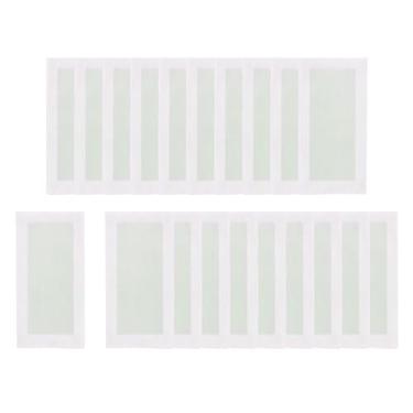 Imagem de Esquirla 20 tiras de cera facial dos pces, tiras de depilação, descartáveis todos os tipos de pele remoção suave do cabelo para o lábio superior axila, Verde