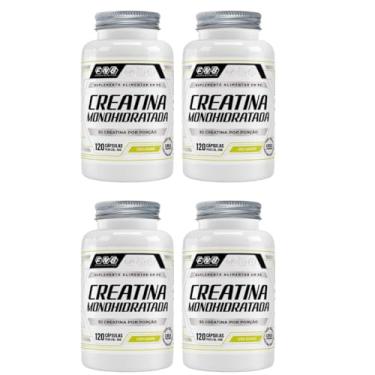 Imagem de 4x Creatina Monohidratada 100% Pura Com 120 Capsulas de 500mg FNB Sport Nutrition