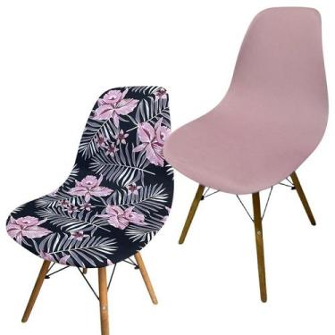 Imagem de Kit 2 Capa de Cadeira Charles Eames Eiffel Pé Palito Malha Mista - Ame