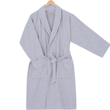 Imagem de Roupão De Banho Buddemeyer Veludo Urban Algodão Único Prata