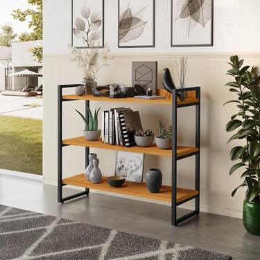 Imagem de Aparador 3 prateleiras Industrial Moderno Hall de entrada Mutliuso - e