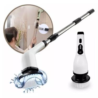 Imagem de Escova Elétrica Limpeza Multiuso Canto Friso Banheiro Piso