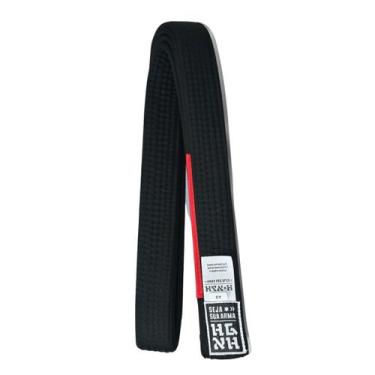 Imagem de Faixa Kimono Haganah Jiu jitsu Graduação Elite Ponta Preta, Preto, Ver