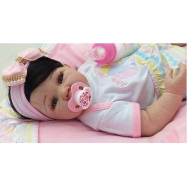 Imagem de Bebê  Reborn Realista Silicone  Banho, Princesa + Enxoval - Ana dolls