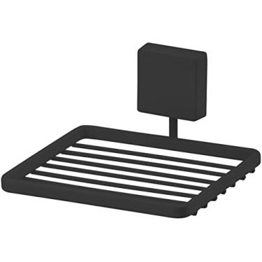 Imagem de Suporte Porta Sabonete Saboneteira De Parede Banheiro Preto Fosco - 8551PT Future