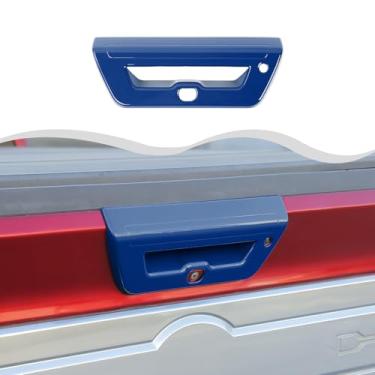 Imagem de HTHE Acabamento da tampa da maçaneta da porta traseira Blue Colorado compatível com Ford F150 2015-2020 Acessório externo ABS (aplicável à câmera)