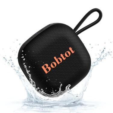 Imagem de Bobtot Alto-falantes Bluetooth portáteis sem fio, mini alto-falante impermeável IPX7 com 16 horas de reprodução, som estéreo alto, TWS, microfone embutido, tamanho pequeno para esportes de viagem