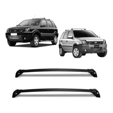 Imagem de Par Travessas Do Bagageiro Ecosport 2004 Á 2009 Preto Preto