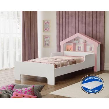 Imagem de Mini Cama Infantil Montessoriana Estilo Casinha Princesa Cristal Com P
