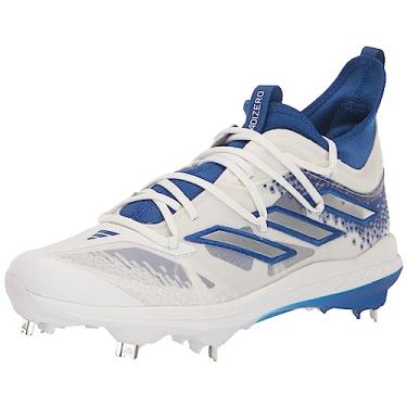 Imagem de adidas Tênis de beisebol masculino Adizero Afterburner Nwv Cleats, Team Royal Blue/Prata Metálico/Branco, 37