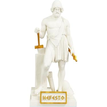 Imagem de Estátua Hefesto Deus Grego da Forja - Herman Wilhelm Bissen (Cor Mármore Dourado)