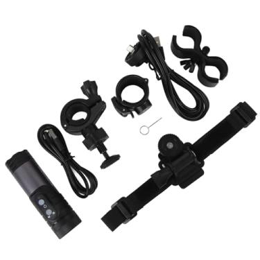 Imagem de Generic Câmera de Capacete, 12MP IP66 Câmera de Bicicleta Impermeável à Prova d'água 120 Wi -fi de Largura Tipo C para Motocicleta (Cinza escuro)