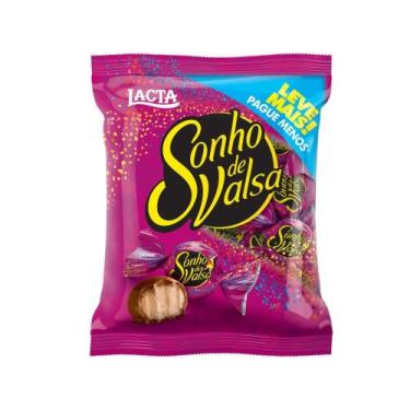 Imagem de Pacote de Bombom Chocolate Sonho de Valsa - ao Leite 1kg Lacta