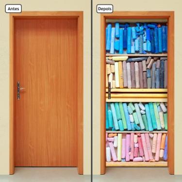 Imagem de Adesivo Decorativo de Porta - Giz - Escola - 633cnpt - Allodi