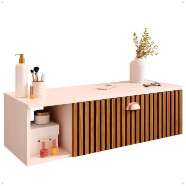 Imagem de Penteadeira Margot MakeUp Maquiagem Suspensa closet, Gaveta, Nicho, Di