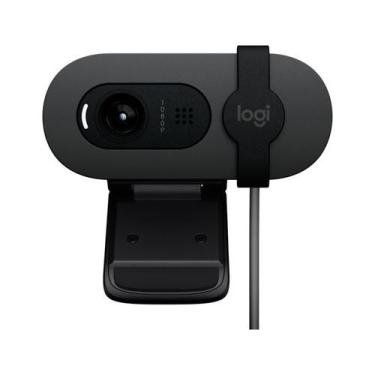 Imagem de Webcam full hd logitech brio 100, 1080p usb grafite