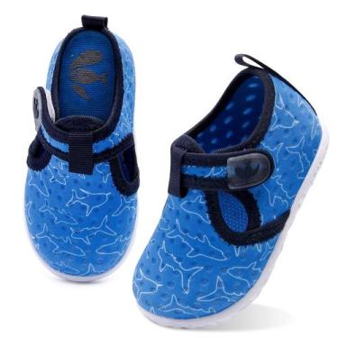 Imagem de Sapatos aquáticos FEETCITY Blue Shark para bebês de 2 a 2,5 anos