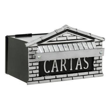 Imagem de Caixa De Correio Aluminio Prata 15x20x15 Cm - Decor Arte