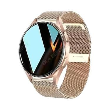 Imagem de Relógio Inteligente Feminino AMOLED Bluetooth Com Monitoramento De Fre