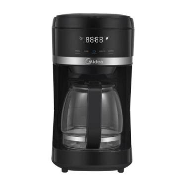 Imagem de Cafeteira Elétrica Midea 1,5 Litros Digital Preta e Inox CMD15P1 127V