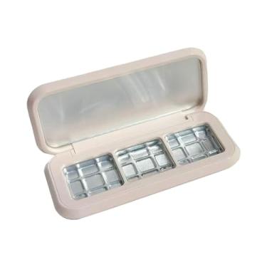 Imagem de oshhni Caixa de paleta de maquiagem, sombra, batom, creme cosmético, bandeja para armazenamento e exibição de maquiagem, organizador, recipiente de