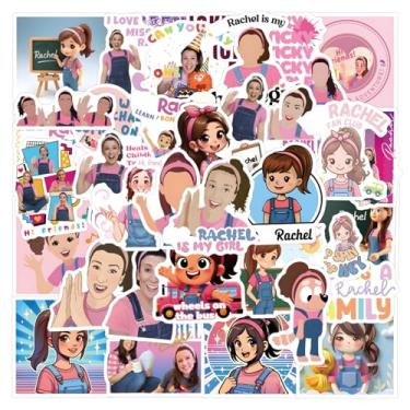 Imagem de 55Pcs Cartoon Rachel Stickers for Kids Aesthetic Sticker Pack Vinyl Waterproof Decal for Laptop, Water Bottle, Skateboard, Scrapbooking for Girl Kids Teens Adult