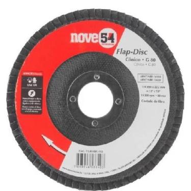 Imagem de Disco flap 80 4.1/2 pol - nove54-1280081412, Sem Variação