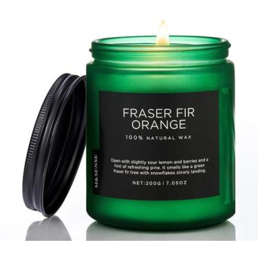 Imagem de Vela M&SENSE Fraser com aroma de laranja 200g 50H Burn