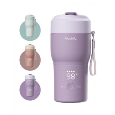 Imagem de Aquecedor de Mamadeira Portátil Papablic para Viagem - Aquecimento Rápido, Esterilizador Integrado, Carregamento Rápido 30W