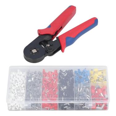 Imagem de Kit Alicate Crimpar Prensa E Terminais Ilhós 1200 Unidades