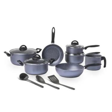 Imagem de Jogo de Panelas 10 Peças Jeans Brinox