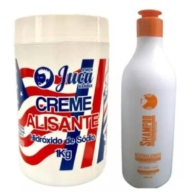 Imagem de Creme Alisante Americano 1kg Juca + Shampoo Neutralizante 500ml - Juca