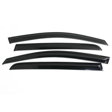 Imagem de GRJQRKHZ Defletor de janela lateral de carro para M&itsubishi Eclipse Cross 2018-2023 Weathershied viseira de porta vento sol proteção chuva janela lateral defletores de vento