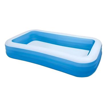 Imagem de Piscina Inflavel Familiar Retangular Resistente Confortável Grande Com Borda 1050L