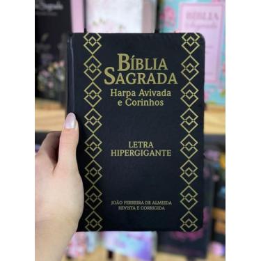Imagem de Bíblia Sagrada Letra Gigante Hipergigante + Harpa Evangélica Pentecost