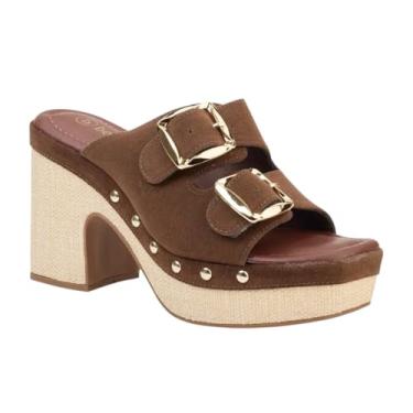 Imagem de Tamanco Salto Bloco Plataforma Bebecê T5110-129 (Chocolate, BR, Adulto, Numérico, 39)