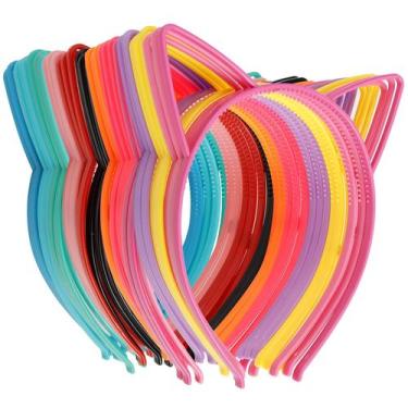 Imagem de Bandanas COCIDE Cat Ears Plastic 36 unidades para meninas e mulheres