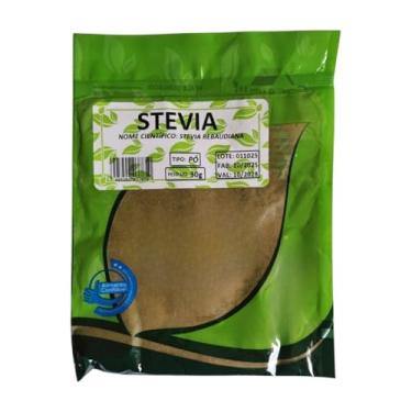 Imagem de STEVIA Rebaudiana em Pó, Adoçante Natural, 30g, Validade até 10/2028