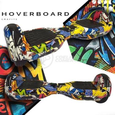 Imagem de Hoverboard Infantil Skate Elétrico Arte Urbana Led Grafite