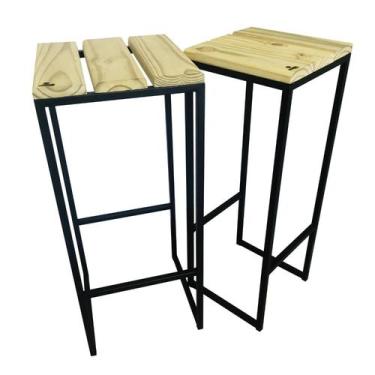 Imagem de Kit Banquetas Strassis Design SD-5040 Cor: Preta