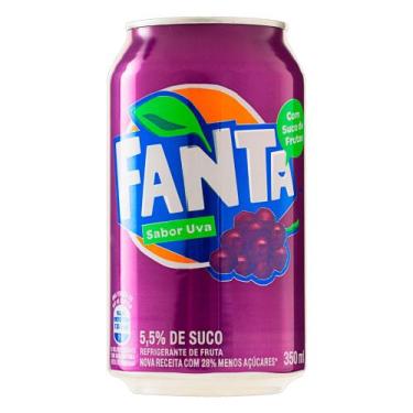Imagem de Refrigerante Fanta Uva 5,5% de Suco Lata 350ml