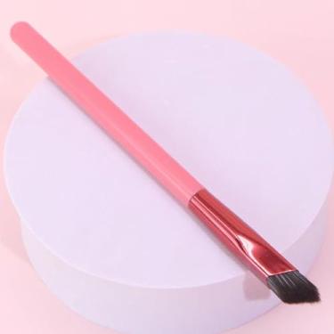 Imagem de Pincel de sobrancelha angular multifuncional ferramenta de precisão para modelar, definir e ocultar sobrancelhas com cerdas macias, preto