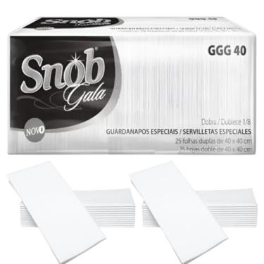 Imagem de Guardanapo Papel Folha Dupla Snob Gala 50 Folhas 40cm x 40cm Macio Kits na Web