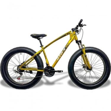 Imagem de Bicicleta Fat Bike Gtr-x Aro 26 Freios Disco Alumínio Shimano Quadro 19 Dourado