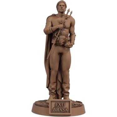 Imagem de Estátua Exu Brasa Umbanda Candomblé (Cor Madeira)