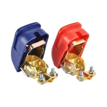 Imagem de Conectores De Terminal De Bateria De Carro Negativo E Positivo 1 Par G