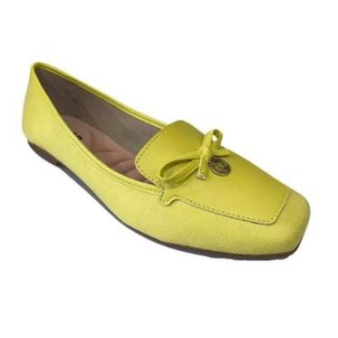 Imagem de Sapato Mocassim Feminino Casual Camurça com Lacinho Moleca 5737.203-Feminino