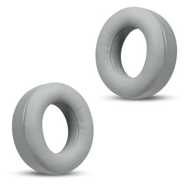 Imagem de Almofadas de ouvido de reposição Joghaw para Beyerdynamic DT700 Prox DT900 Prox Studio e fones de ouvido para jogos – Almofadas de espuma de memória de couro proteico cinza premium