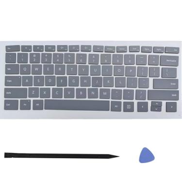 Imagem de Ojguct Conjunto completo de teclas de substituição compatível com teclado Surface Pro 4/5/6/7/7Plus 1724 1796 1807 1866 1960 1961 2015-2021 ano (cinza)
