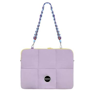 Imagem de Linda capa para laptop de 15,6 polegadas, bolsa para computador com alça de ombro, resistente à água, capa de transporte compatível com Lenovo, HP, Dell, Asus Notebook, presentes de Natal para